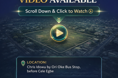 This Plot of land is at Chris Idowu by Ori Oke Bus stop before Cele Egbe.