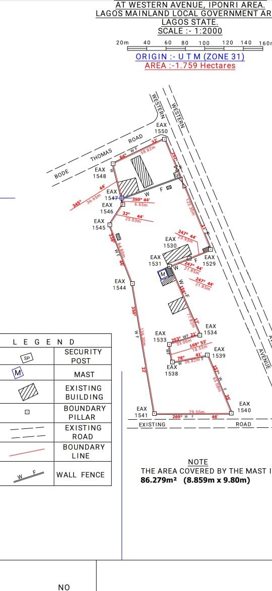 Prime 17,590 SQM Corner-Piece Commercial Land – Surulere
