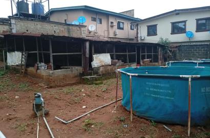 1,100sqm Land with Existing Bungalow Opposite Omole Phase 1