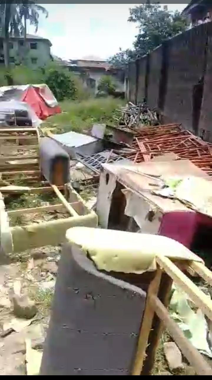 Over 2 plots of prime land directly on the road beside NNPC Filling Station, Oke-Afa Bus Stop.  ✅ Strategic roadside location