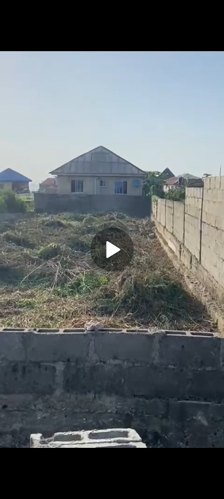 Half plot of land in agodo last bustop side