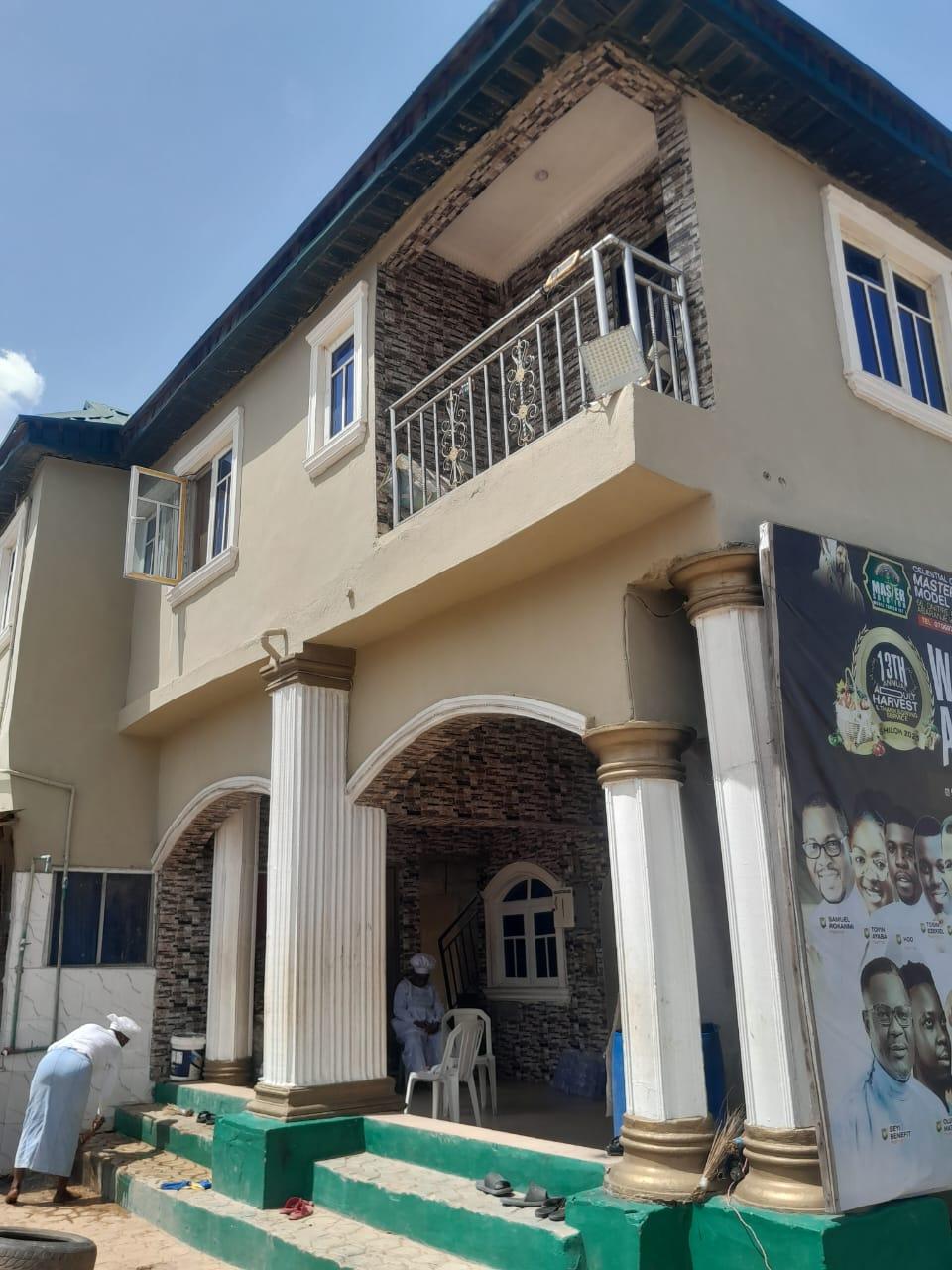 Distressed Sale of A storey building with a church hall downstairs, mini hall upstairs @ikotun abaranje Road