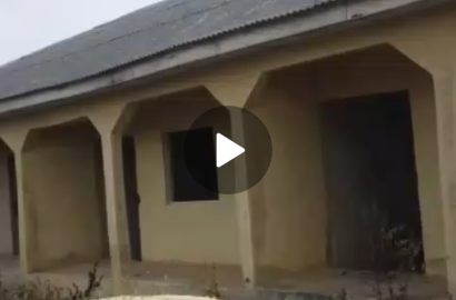 Newly built 3 unit of mini flat on full plot of land for sale@Sango Otta, Ogun state.