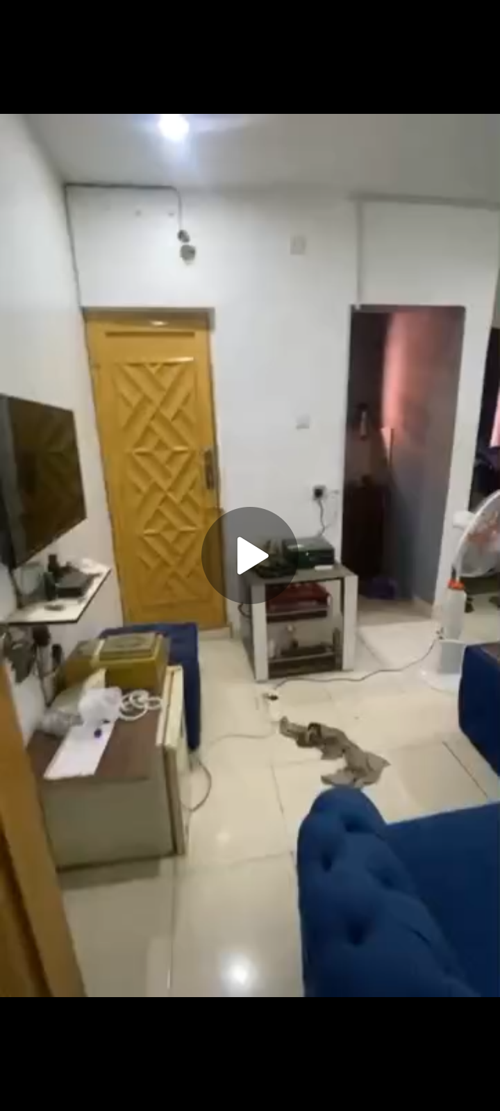 Decent spacious studio apartment upflat. @Sawmail Gbagada Lagos