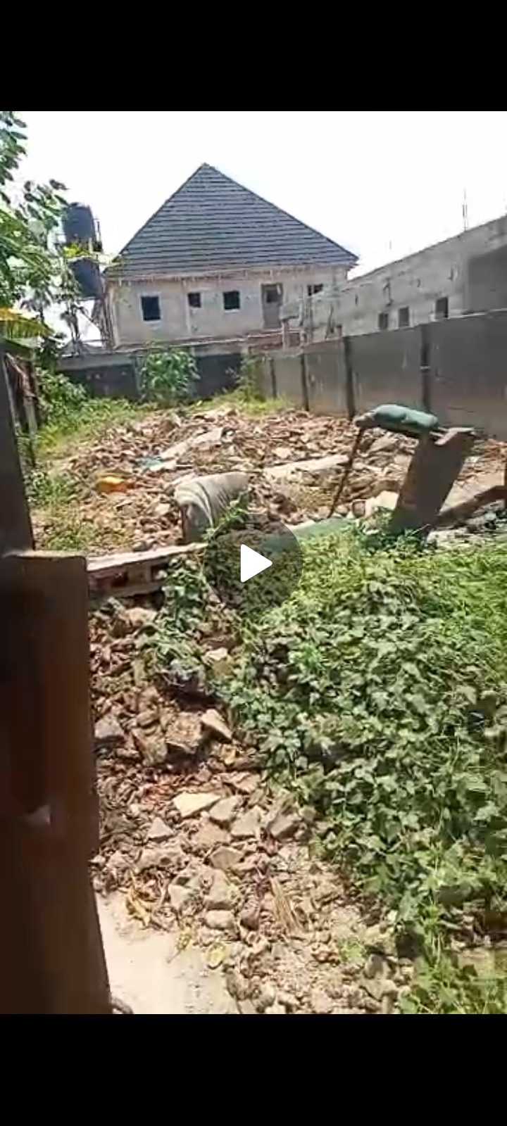 Half plot of land measuring 25  by 102 sqm² @Aina close beside Jonathan Estate Isheri Idimu