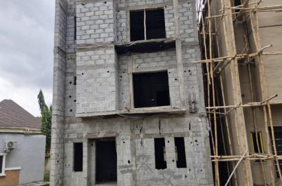 4-Bedroom Terrace Duplex (Carcass) with BQ – Dawaki Mini Estate