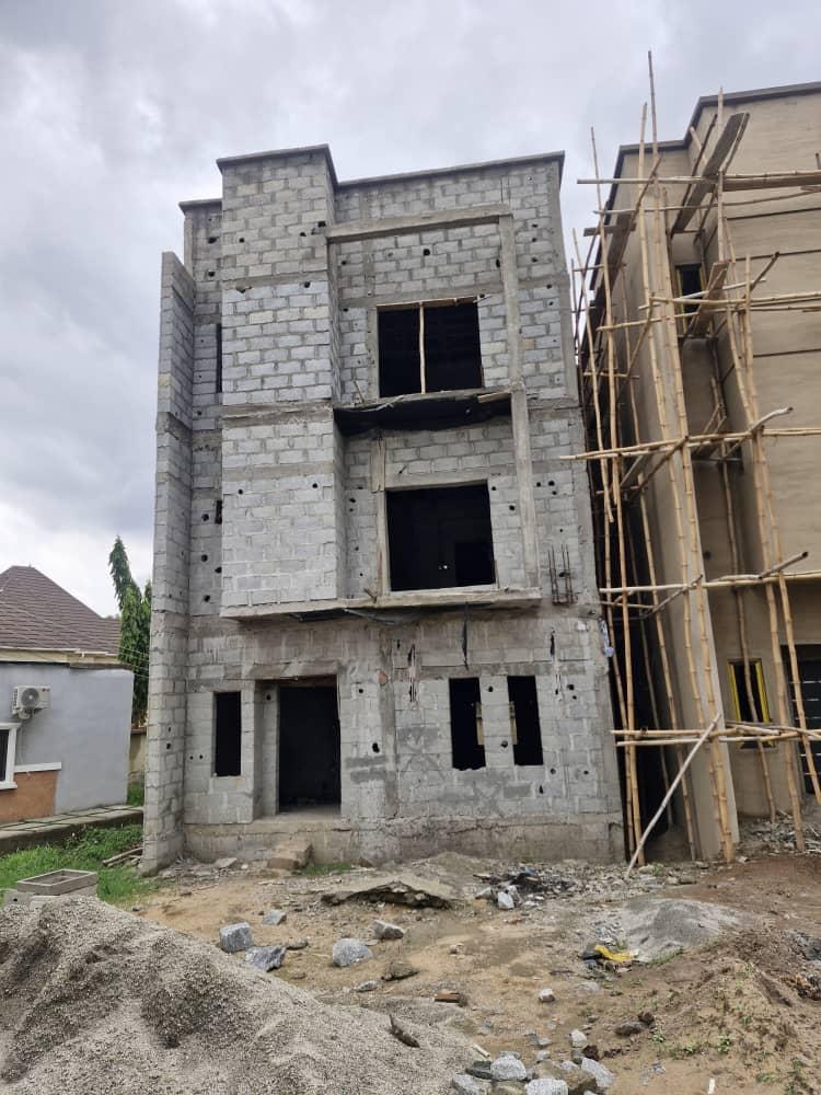 4-Bedroom Terrace Duplex (Carcass) with BQ – Dawaki Mini Estate