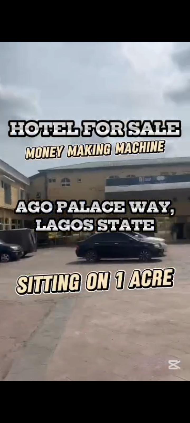 Fully Operational 65-Room Hotel with Event Halls – Ago Palace Way, Okota