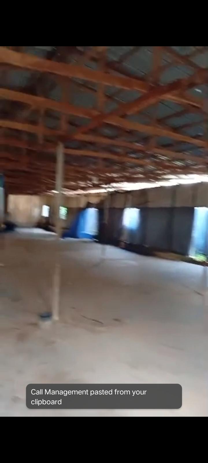🏢 FOR LEASE Spacious Warehouse / Church Hall 📍 Location: Odo Eran Bus Stop, LASU–Isheri Road, Lagos