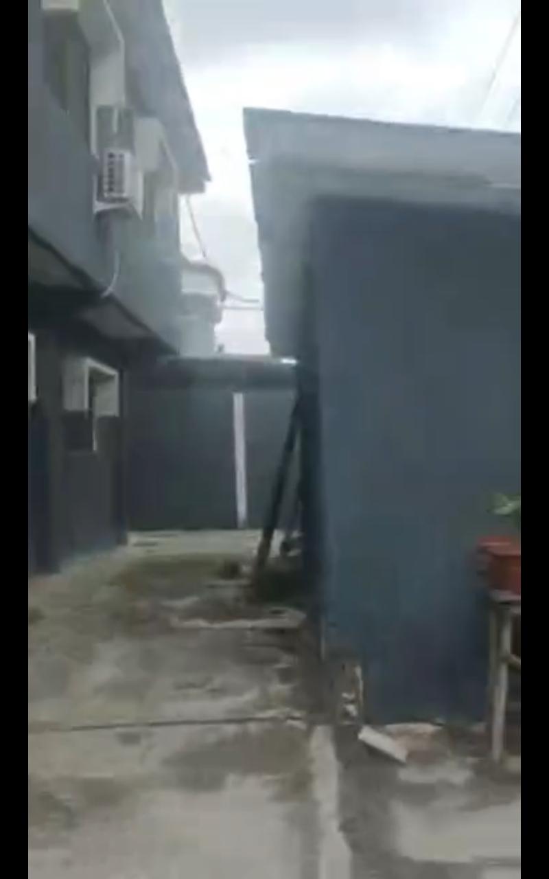 Block of 4 Units of 3-Bedroom Flats + 5-Bedroom Duplex with BQ & Big Shop for Sale at Oke-Afa