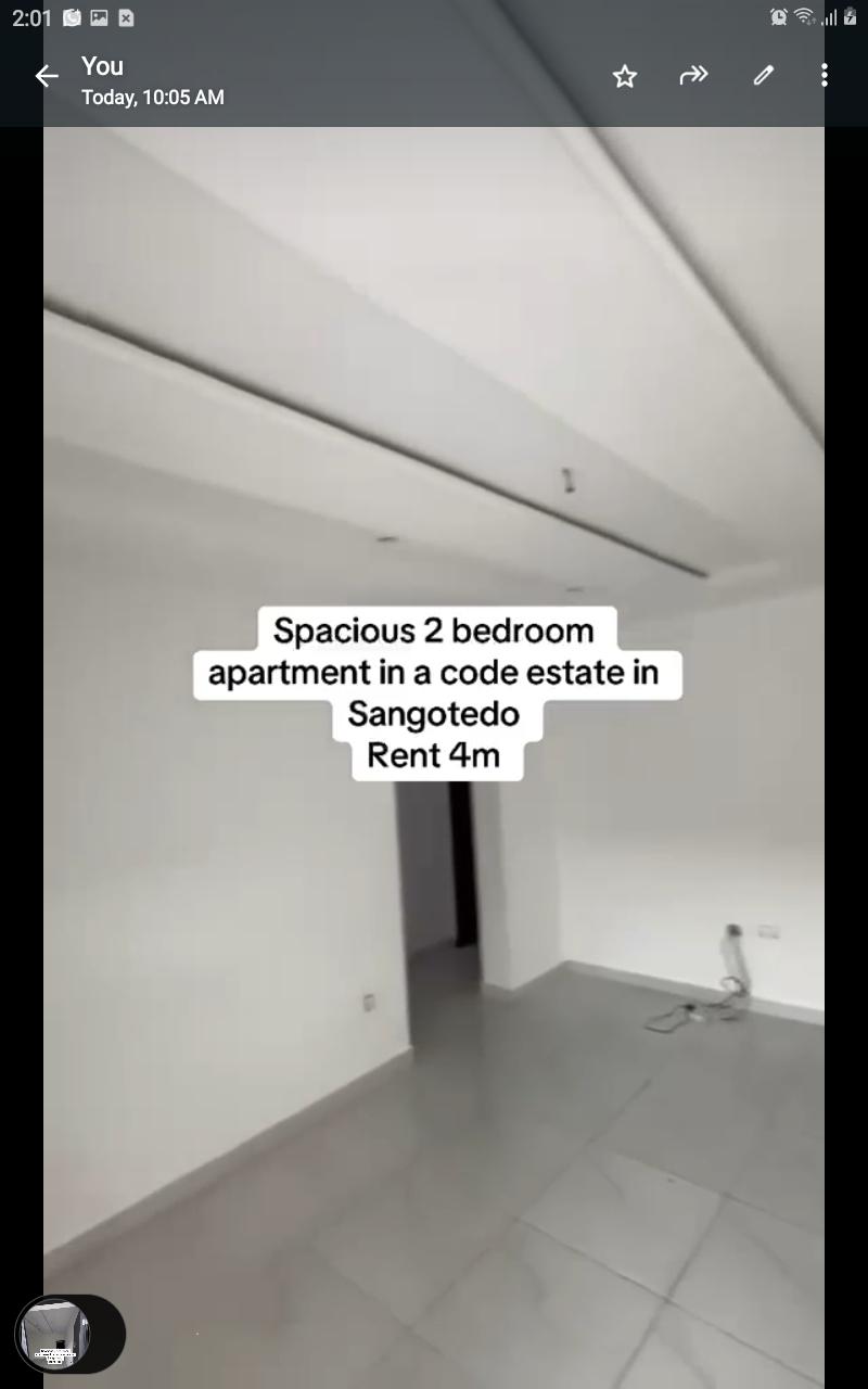 2-Bedroom Flat for Rent at Sangotedo