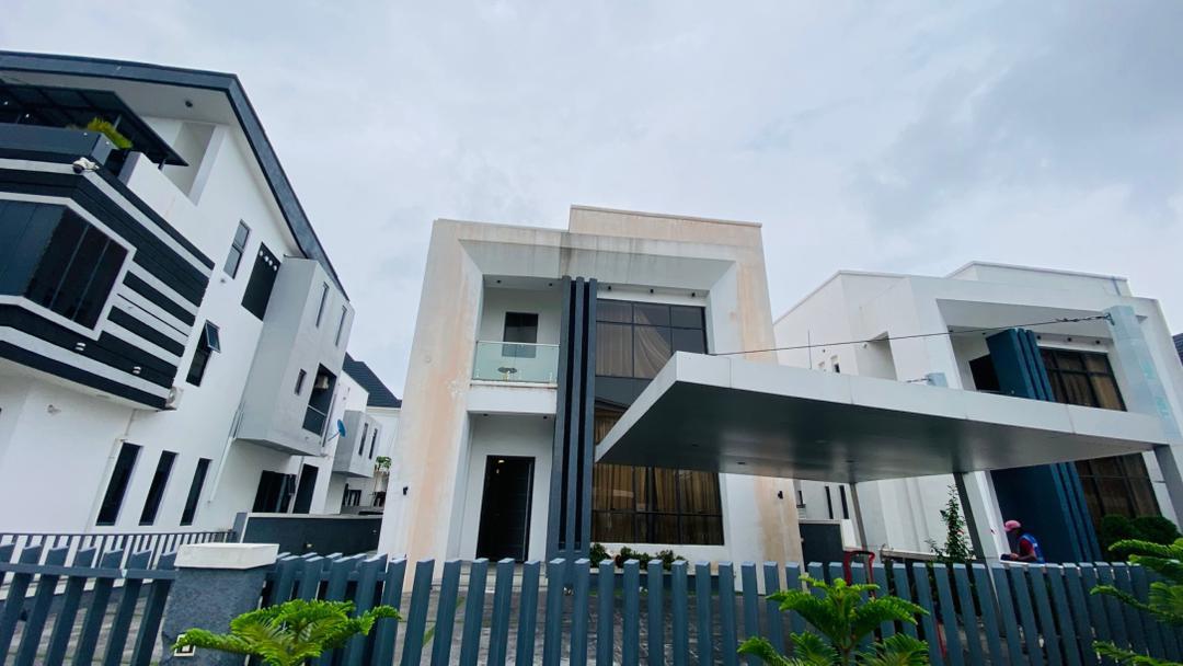 5-Bedroom Fully Detached Duplex with Cinema, BQ, Gym & Swimming Pool for Sale at Megamound Estate, Lekki County