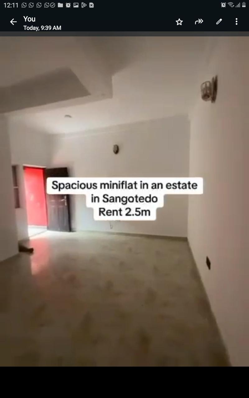 Mini Flat for Rent at Sangotedo, Lagos