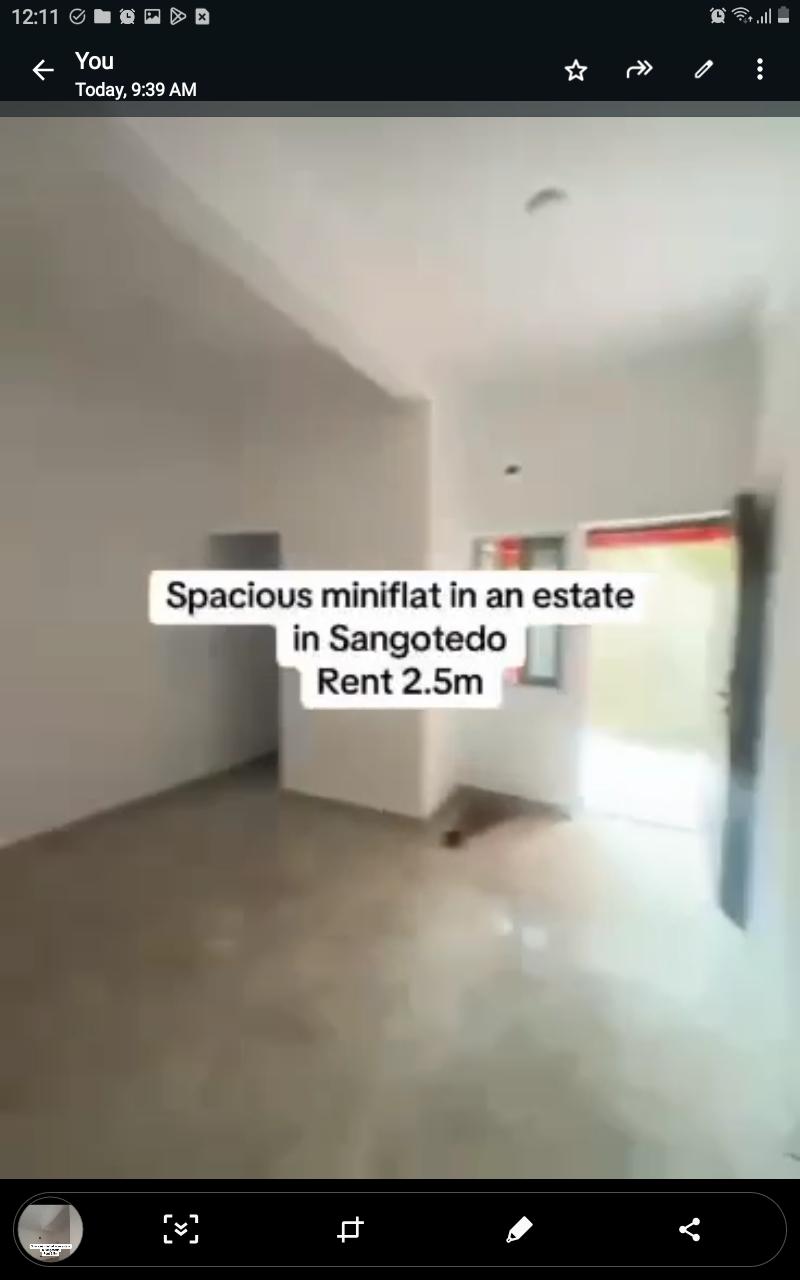 Mini Flat for Rent at Sangotedo, Lagos