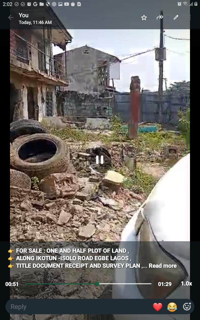 1.5 Plots of Land Along Ikotun–Isolo Road, Egbe