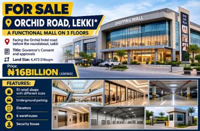 3-Floor Mall for Sale on Orchid Road, Lekki