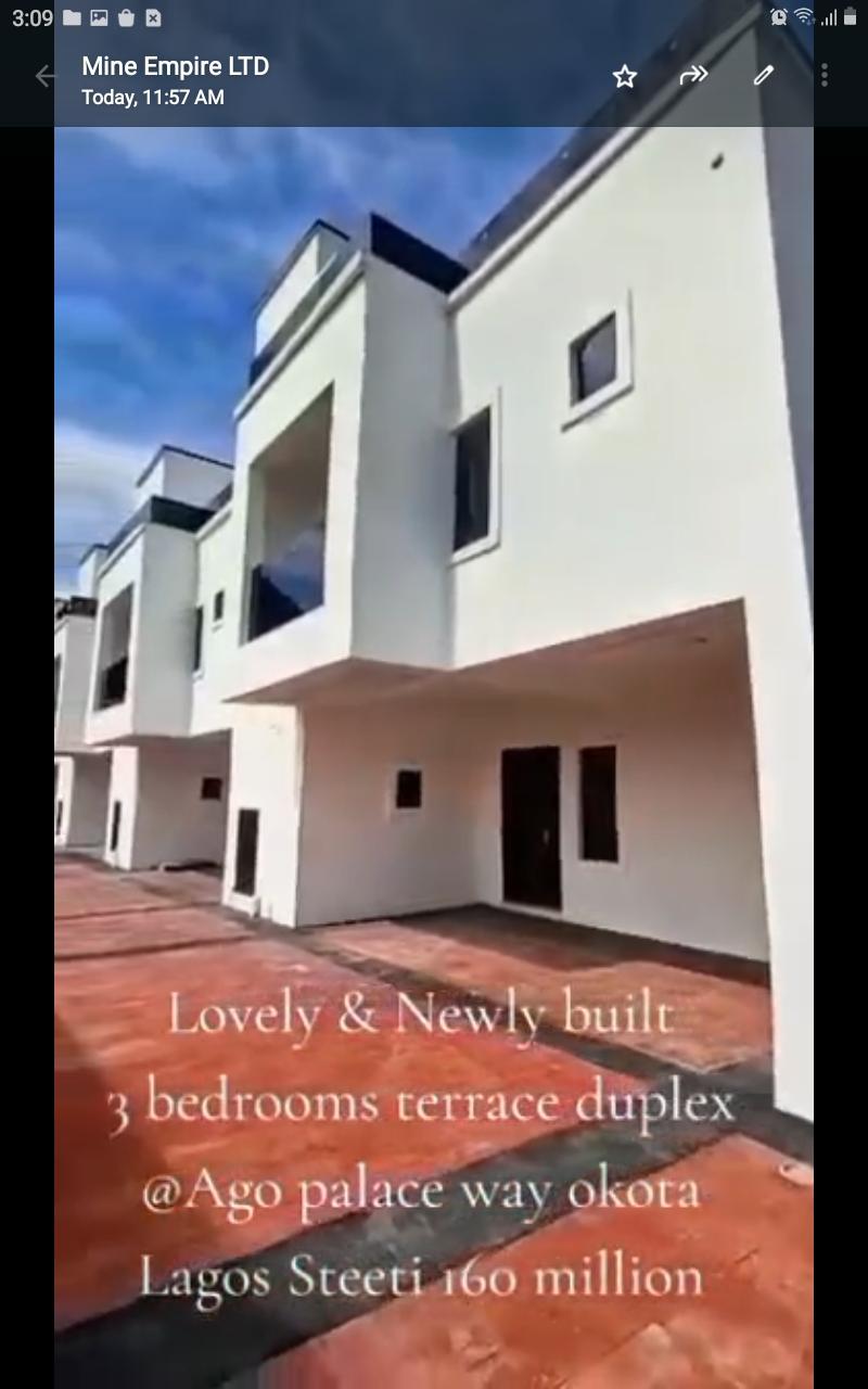 4-Bedroom Terrace Duplex at Greenfield Estate, Ago Palace