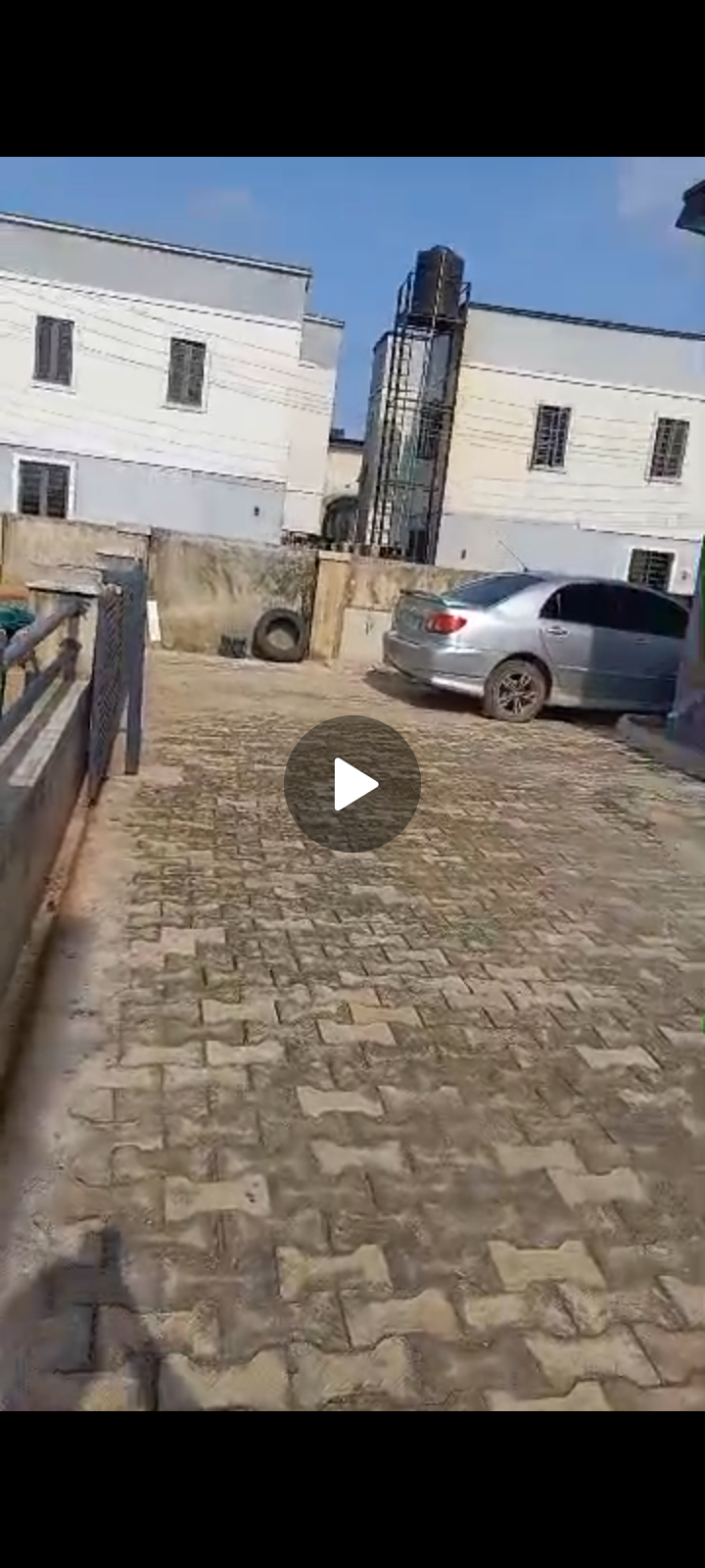 3 bedroom semi detached bungalow, in an accessed controlled estate close to Olokonla