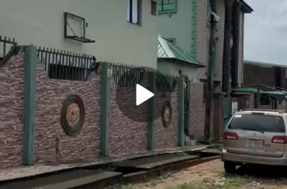 Hotel on 5 plot of land for sale @ igando very close to main road lasu express .