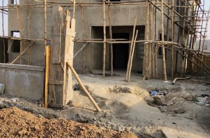 4bedroom fully detached duplex carcass @Estate beside Dunamis Glory Dome along Airport Road, Lugbe, Abuja