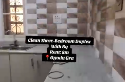 Luxury 3-Bedroom Terrace Duplex with 1 Room Boys’ Quarters (BQ. @Ogudu GRA Phase 2, Lagos