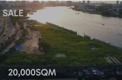 Prime 12,000sqm Waterfront Land for Sale in Maroko, Lekki