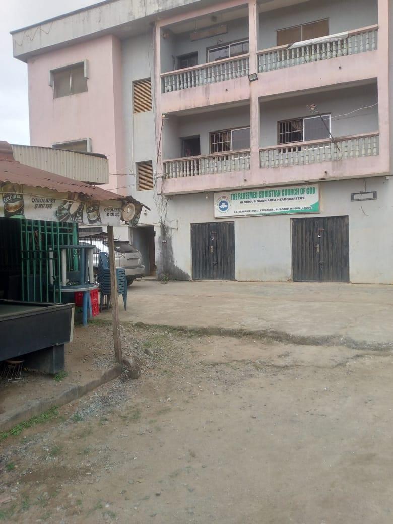 Block of 9 Flats with Warehouses for Sale at Abaranje Road, Ikotun