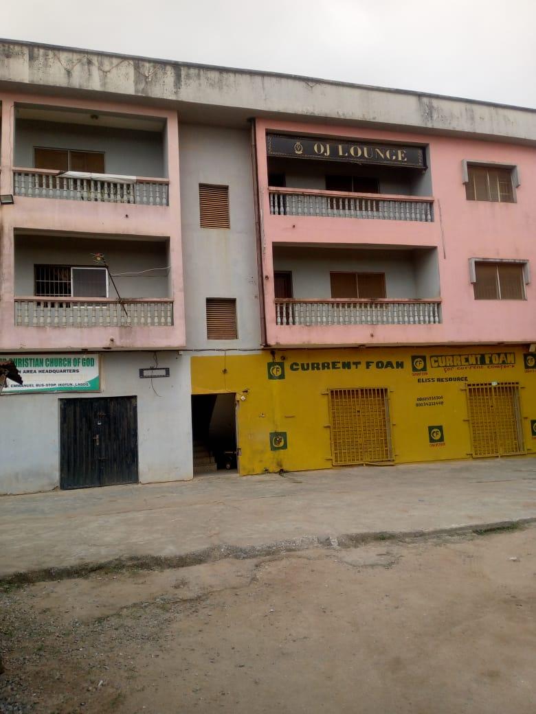Block of 9 Flats with Warehouses for Sale at Abaranje Road, Ikotun