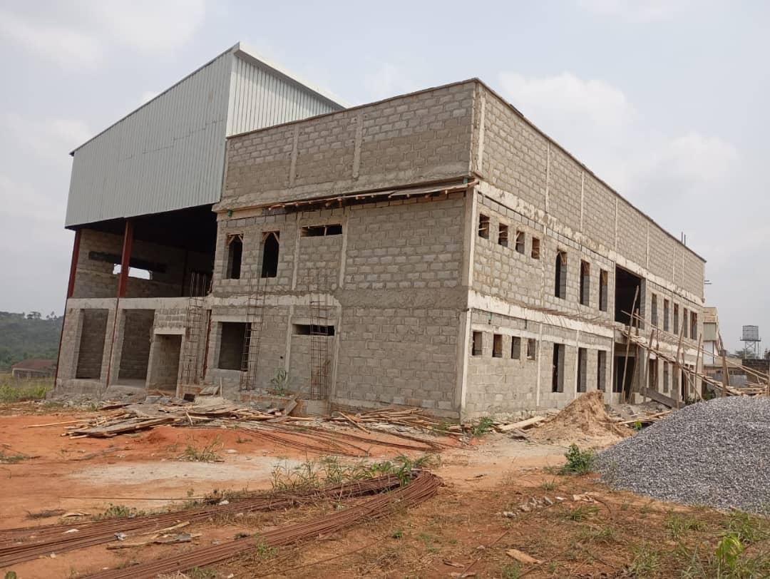 2 Acres of Industrial Land with 90% Uncompleted Warehouse for Sale at Sagamu Interchange