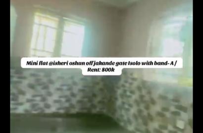 Mini Flat for Rent at Isheri Osun with Band A Light