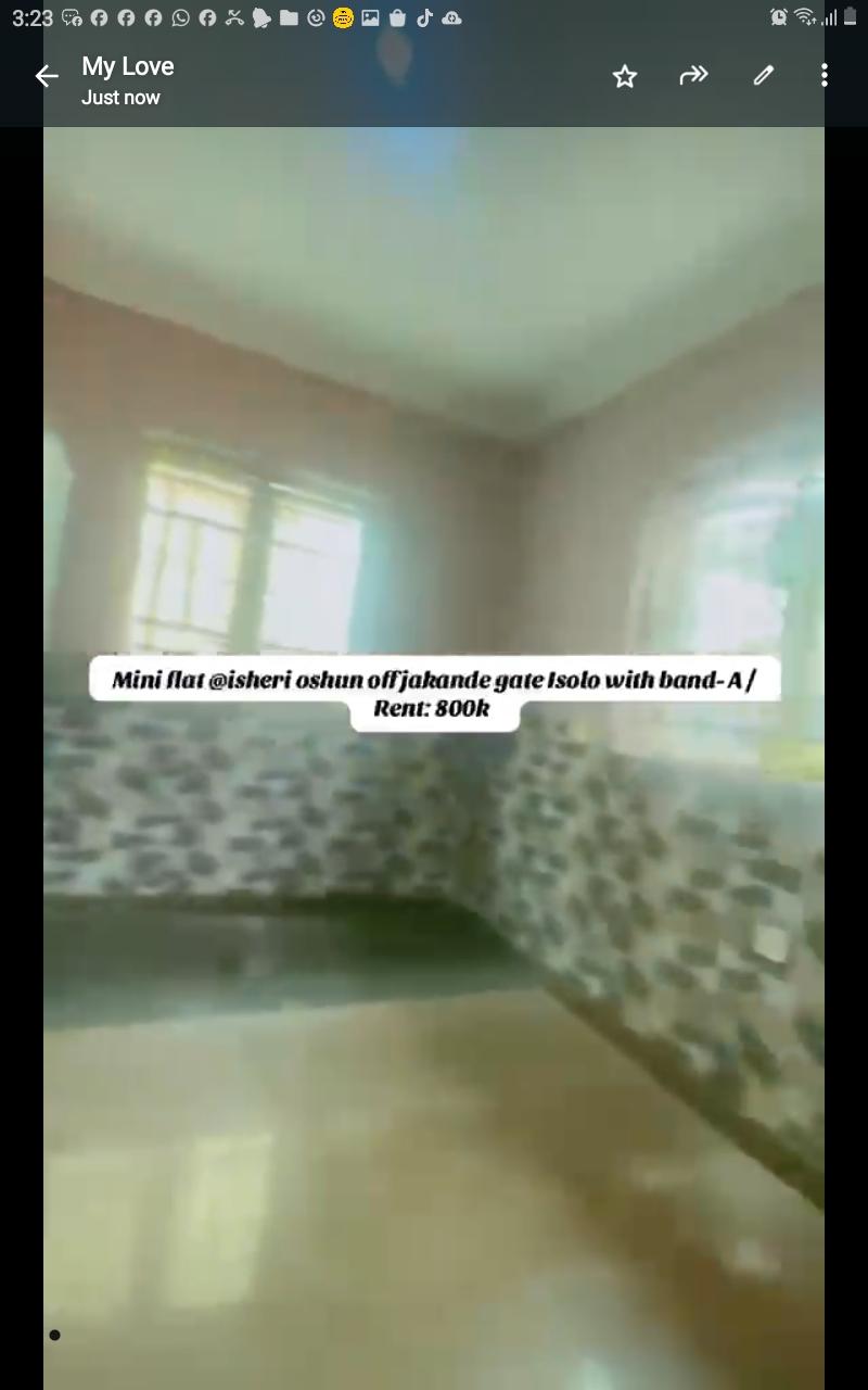 Mini Flat for Rent at Isheri Osun with Band A Light