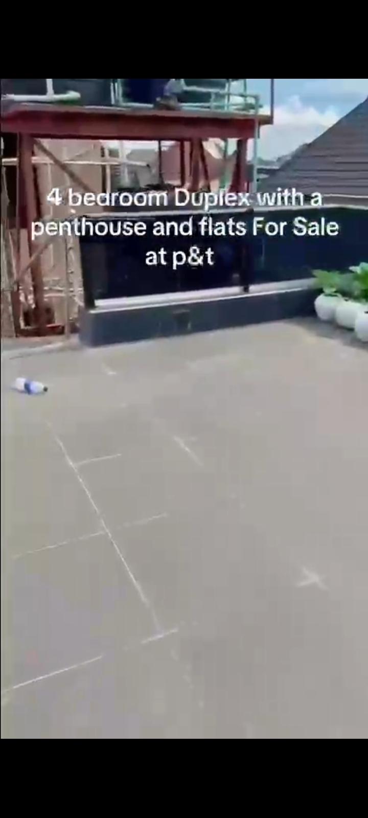 4-Bedroom Duplex with 3 Uncompleted 2-Bedroom Flats – High Castle Estate, Ipaja, Lagos