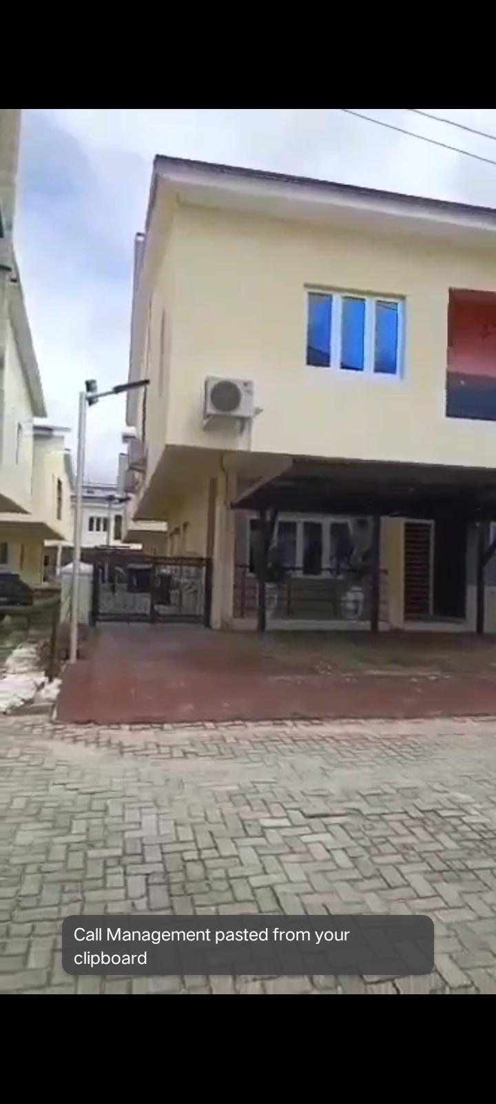 4-Bedroom Corner Piece Terrace Duplex (Carcass) 📍 Location: Meridian Park Estate Phase 5
