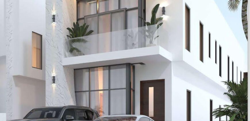 OFFPLAN PROJECT ‼️ PAY INITIAL DEPOSIT OF 50PERCENT AND SPREAD PAYMENT PLAN FOR 5MONTH 5BEDROOM FULLY DETACHED DUPLEX FOR SALE‼️ Amenities: – Fitted Kitchen with accessories – Modern Day POP Ceiling – Detailed finishing – Wardrobes – Luxury Finishing – Water heater – Heat extractor – ⁠Bq – ⁠Pool – ⁠Smart Home Location:CHEVRON LEKKI LAGOS Price: NGN 350M